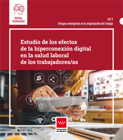 Portada de Estudio de los efectos de la hiperconexión digital en la salud de los trabajadores/as