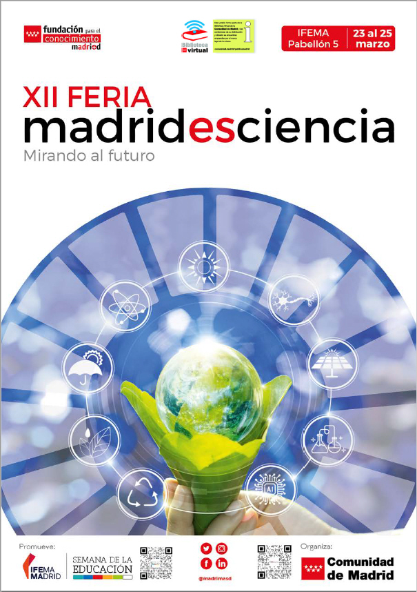 Portada de Feria Madrid por la Ciencia y la Innovación, Madrid 2023 (cartel)