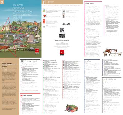 Portada de Tourism and local products in the Community of Madrid