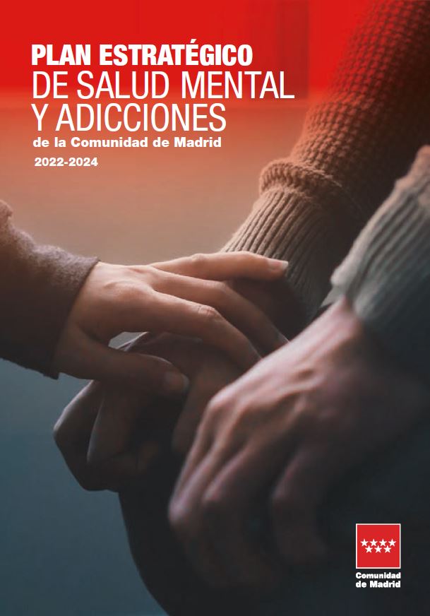 Portada de Plan Estratégico de Salud Mental y Adicciones de la Comunidad de Madrid. 2022-2024