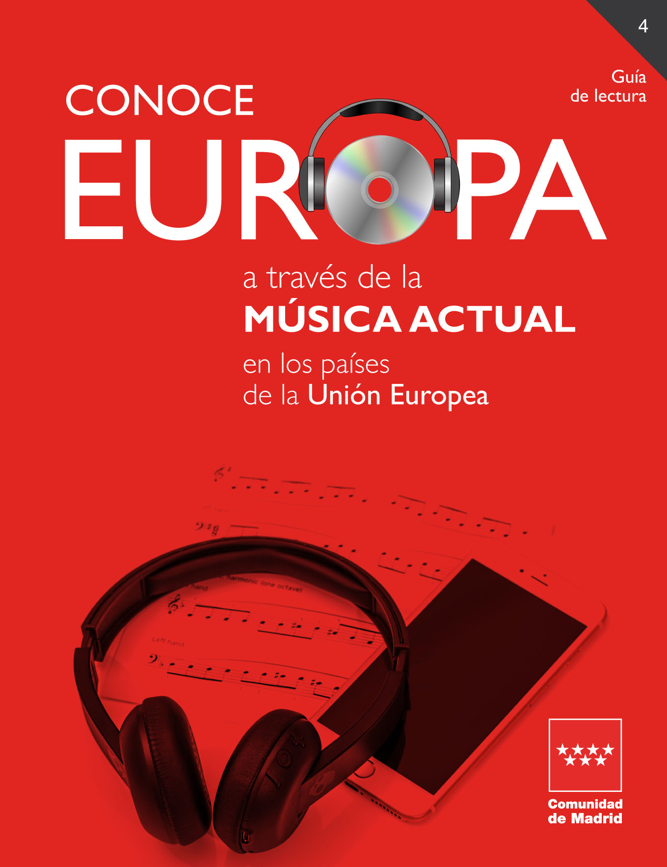 Portada de Conoce Europa a través de la música actual en los países de la Unión Europea. Guia de lectura 4