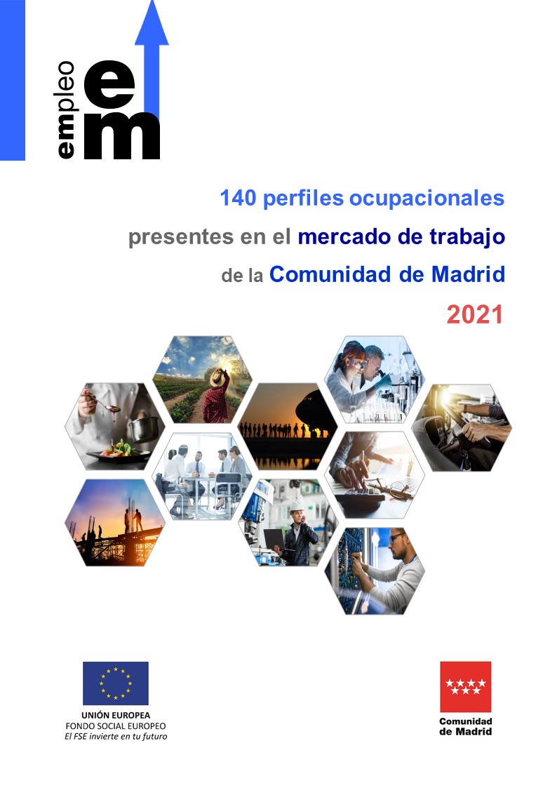 Portada de 140 perfiles ocupacionales presentes en el mercado de trabajo de la Comunidad de Madrid