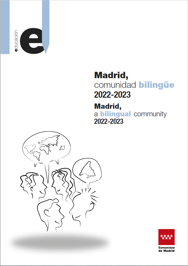 Portada de Madrid, Comunidad Bilingüe 2022-2023. Madrid, a Bilingual Community 2022-2023