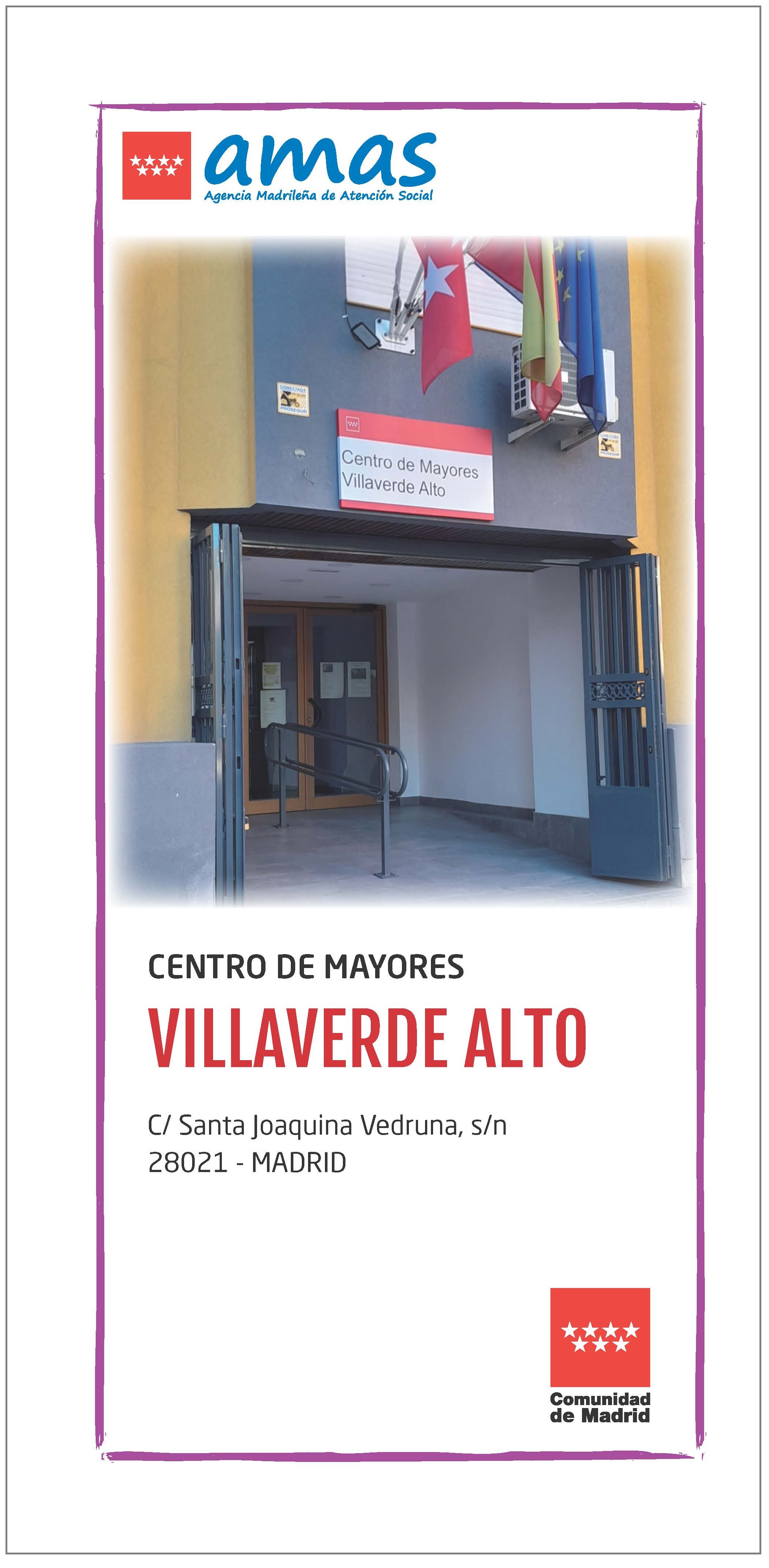 Portada de Centro de Mayores. Villaverde Alto