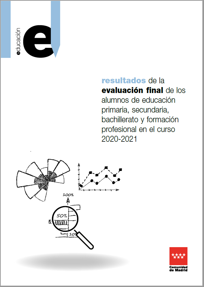 Portada de Resultados de la evaluación final de los alumnos de Educación Primaria, Secundaria, Bachillerato y Formación Profesional en el curso 2020-2021