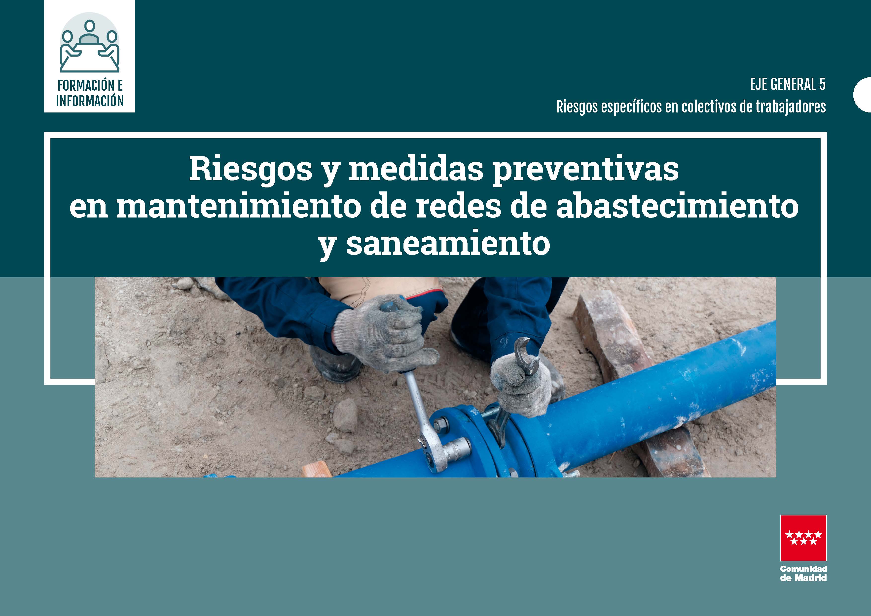 Portada de Riesgos y medidas preventivas en mantenimiento de redes de abastecimiento y saneamiento