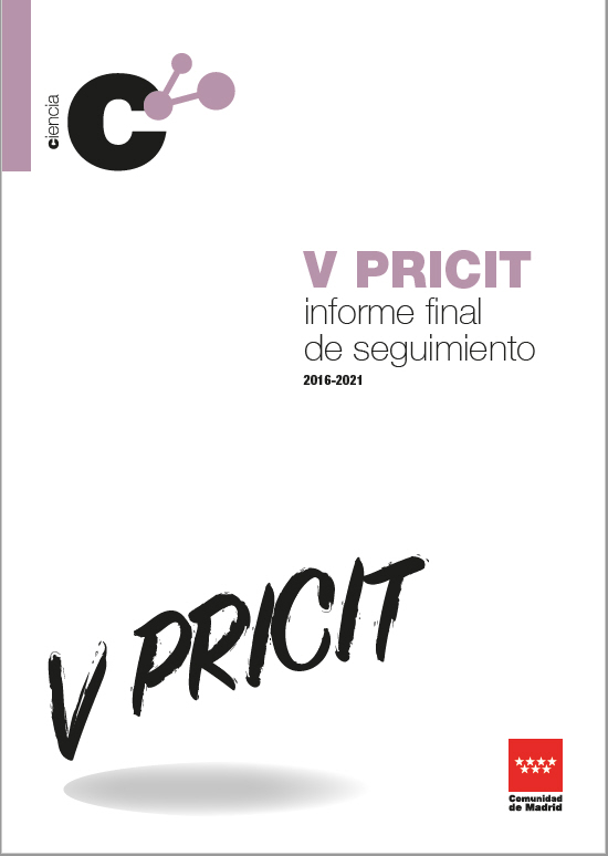 Portada de V PRICIT. Informe final de seguimiento 2016‐2021