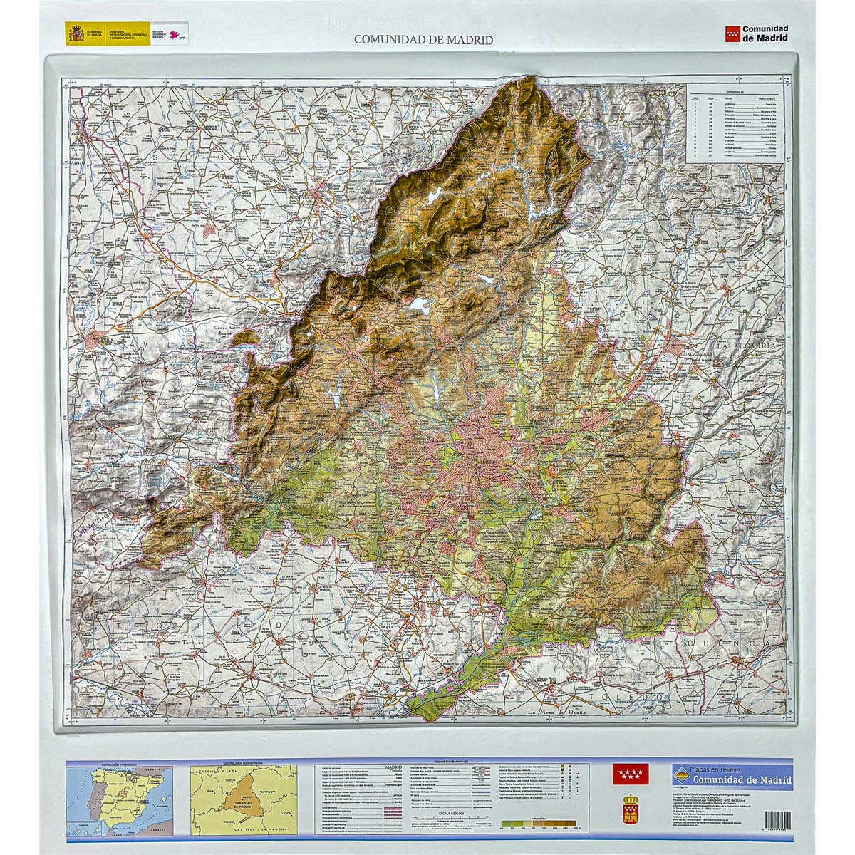 Municipios Madrid en el mapa de la Comunidad