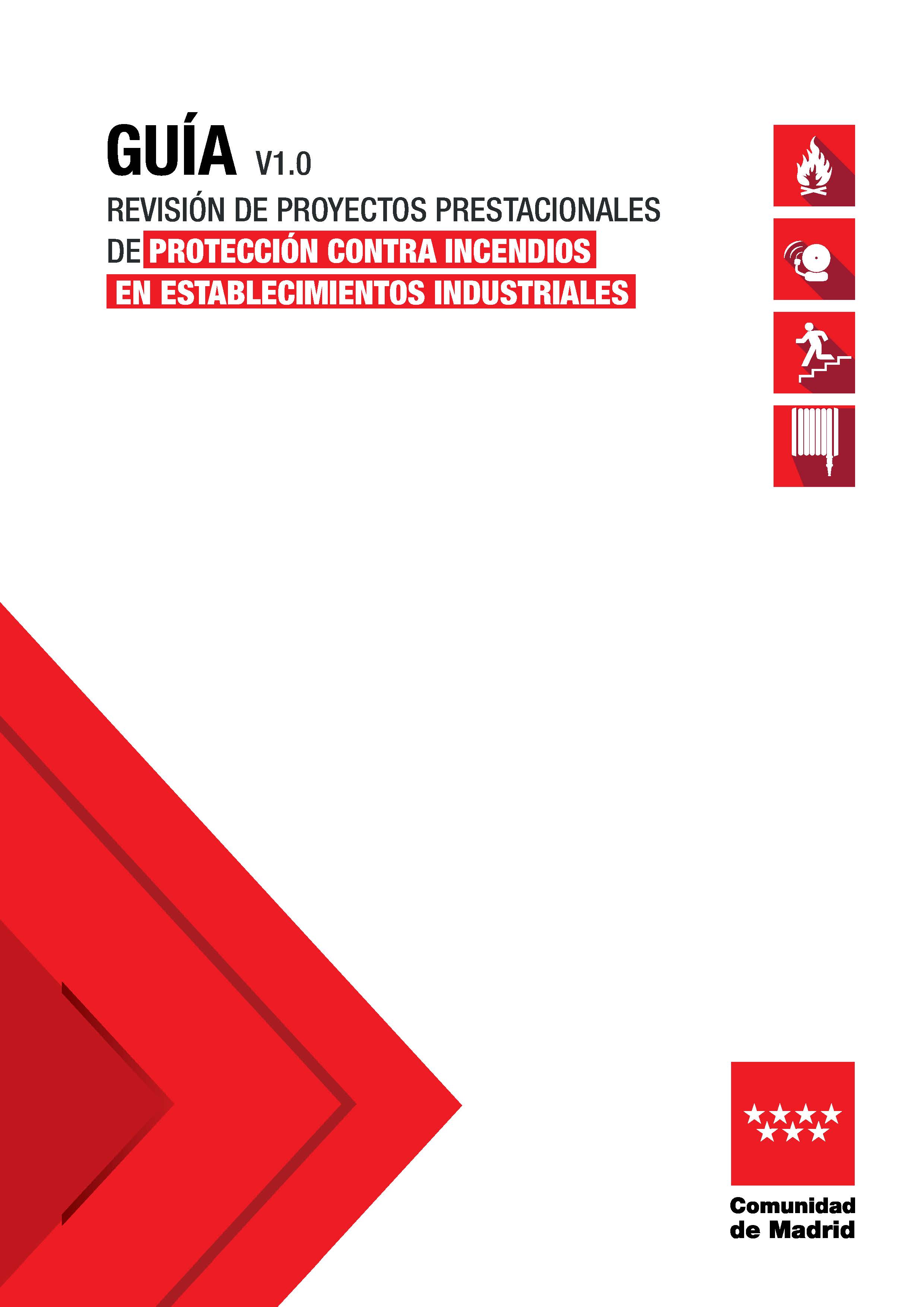 Portada de Guía Revisión de proyectos prestacionales de protección contra incendios en establecimientos industriales V1.0