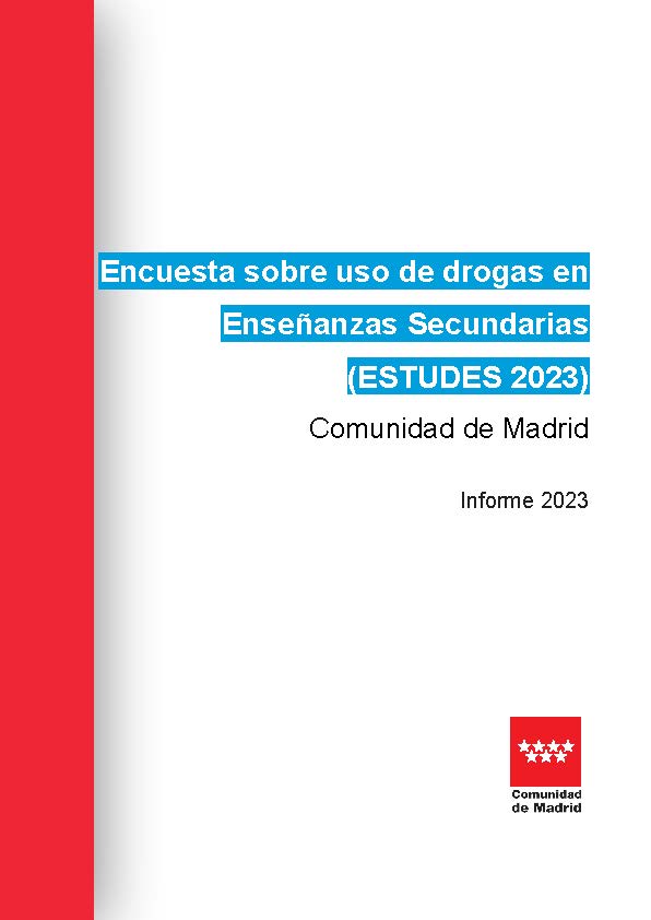 Portada de Encuesta sobre uso de drogas en enseñanzas secundarias (ESTUDES 2023)