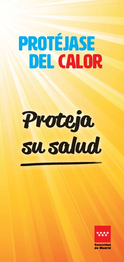 Portada de Protéjase del Calor. Proteja su salud (Díptico)