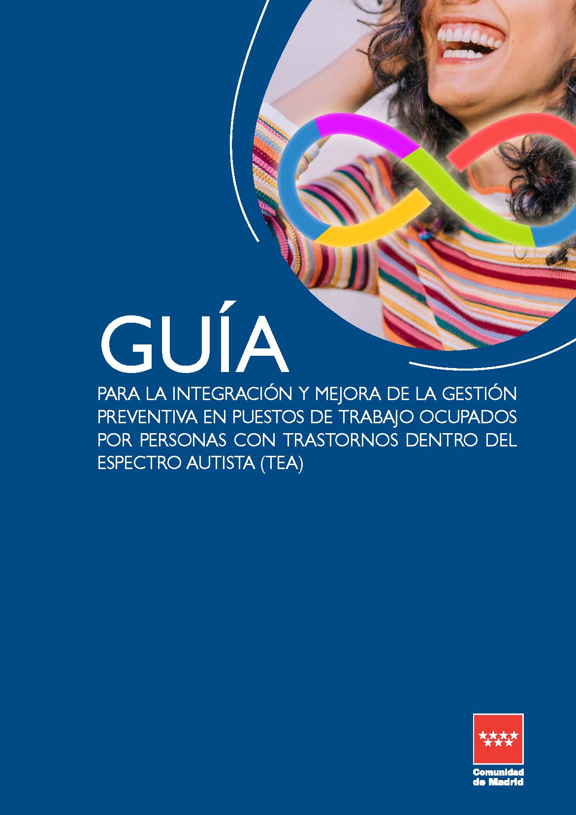 Portada de 	Guía para la integración y mejora de la gestión preventiva en puestos de trabajo ocupados por personas dentro del espectro autista (TEA)