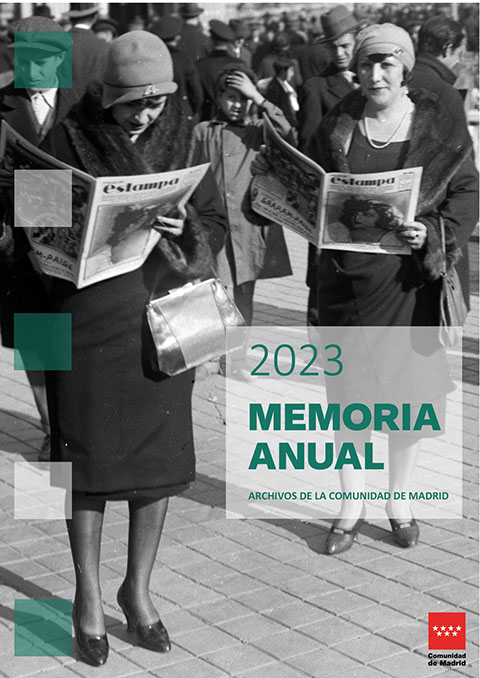 Portada de Memoria anual 2023.Archivos de la Comunidad de Madrid