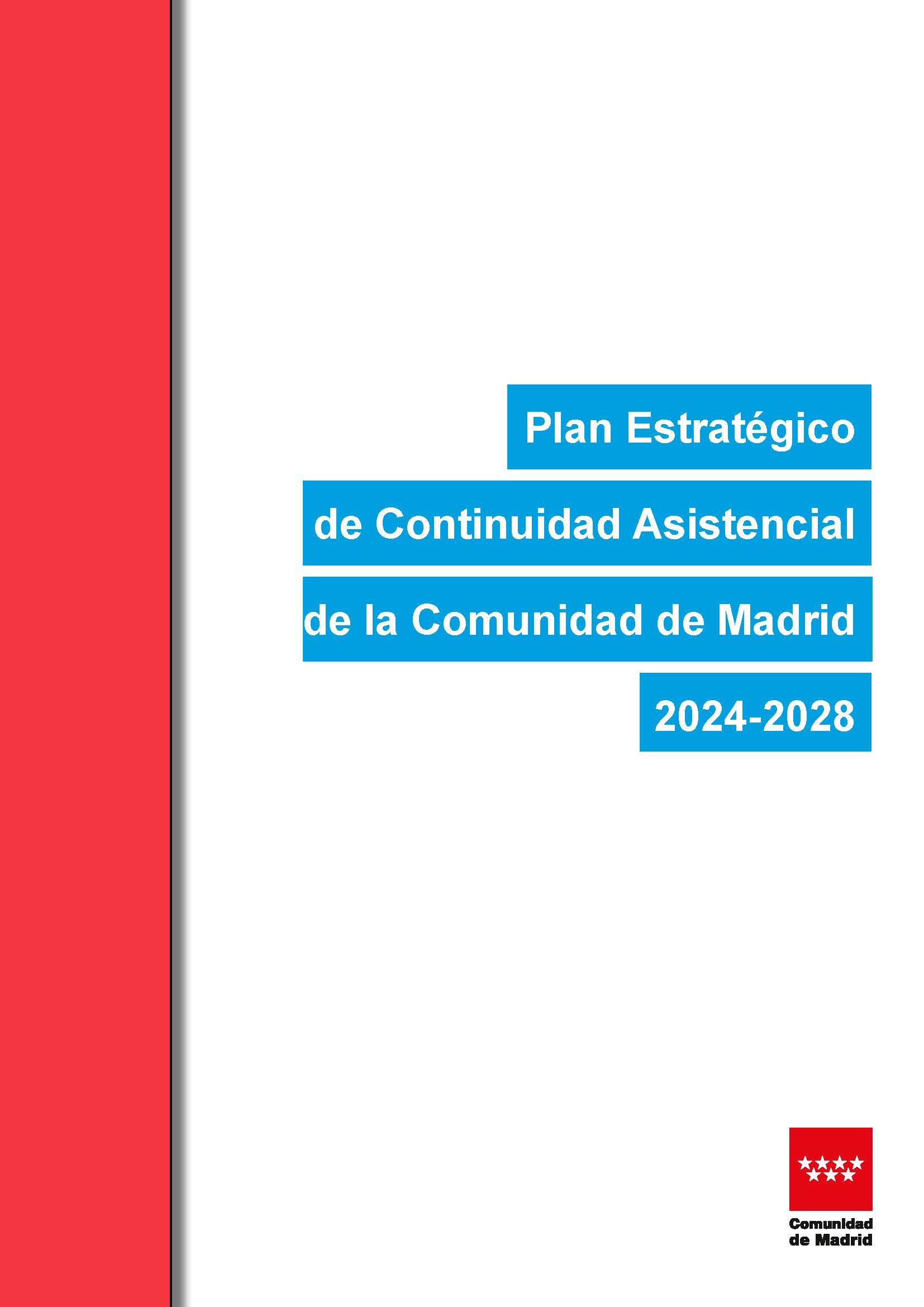 Portada de Plan Estratégico de Continuidad Asistencial de la Comunidad de Madrid 2024-2028