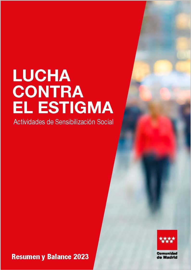 Portada de Lucha contra el estigma. Actividades de sensibilización social. Resumen y Balance 2023