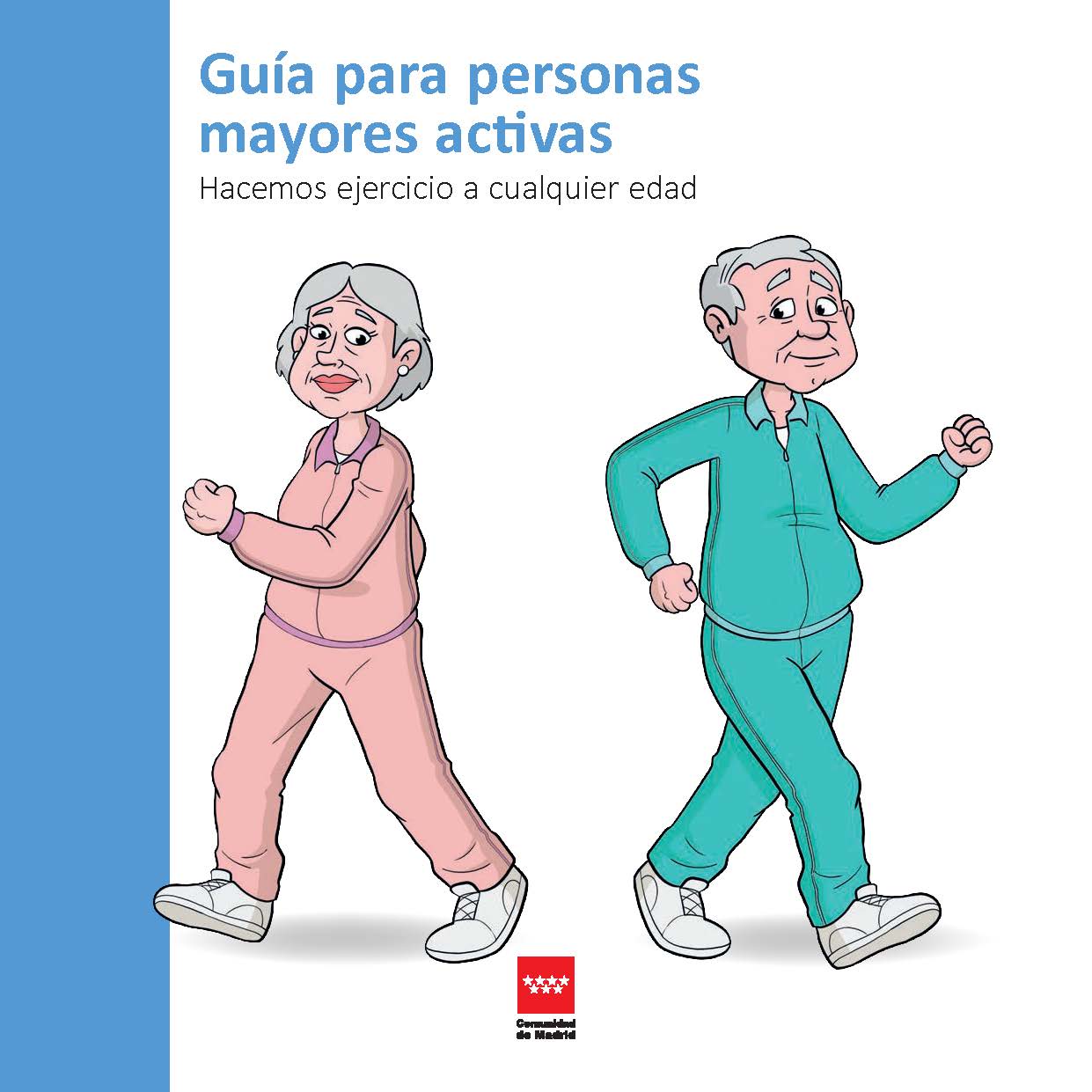 Portada de Guía para personas mayores activas. Hacemos ejercicio a cualquier edad