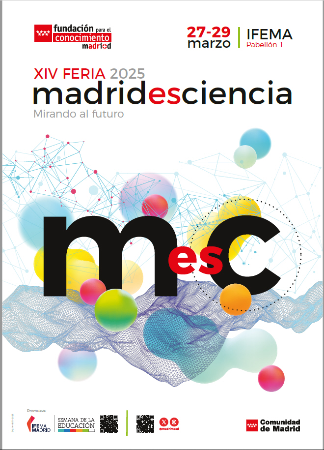 Portada de Feria Madrid es Ciencia, Madrid 2025 (cartel)
