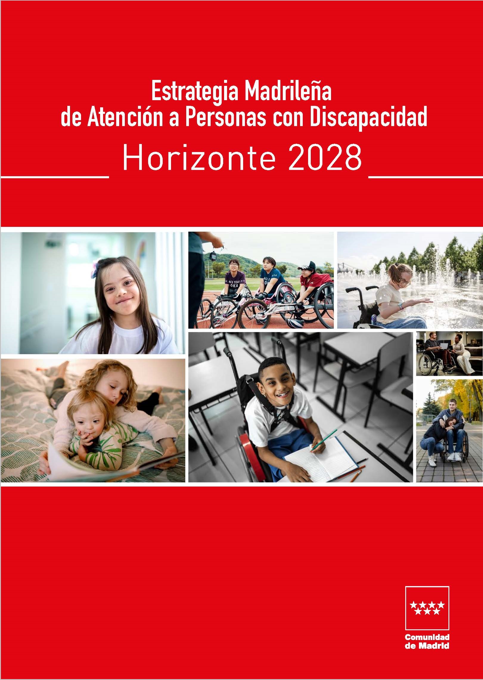 Portada de Estrategia Madrileña de Atención a Personas con Discapacidad Horizonte 2028
