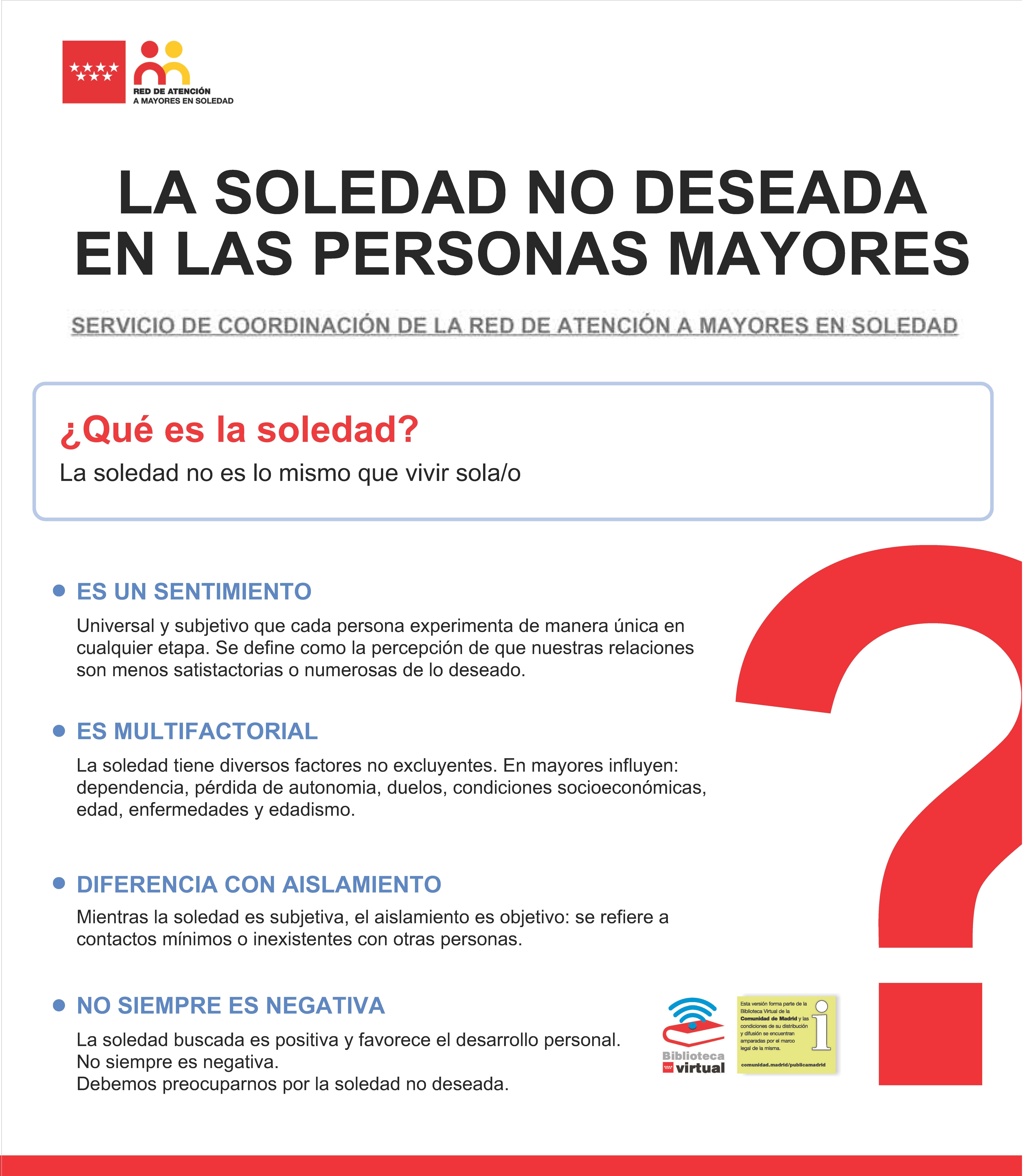 Portada de La soledad no deseada en las personas mayores