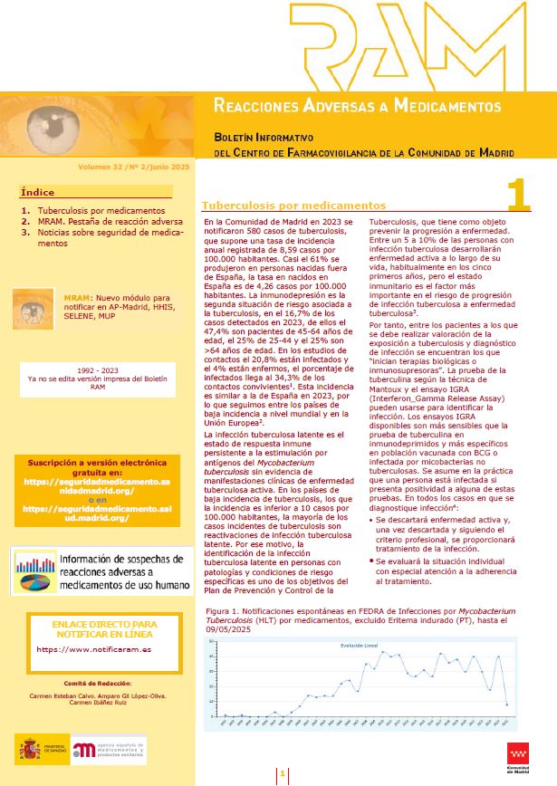 Portada de Boletín RAM, vol. 32, nº 2, junio 2025