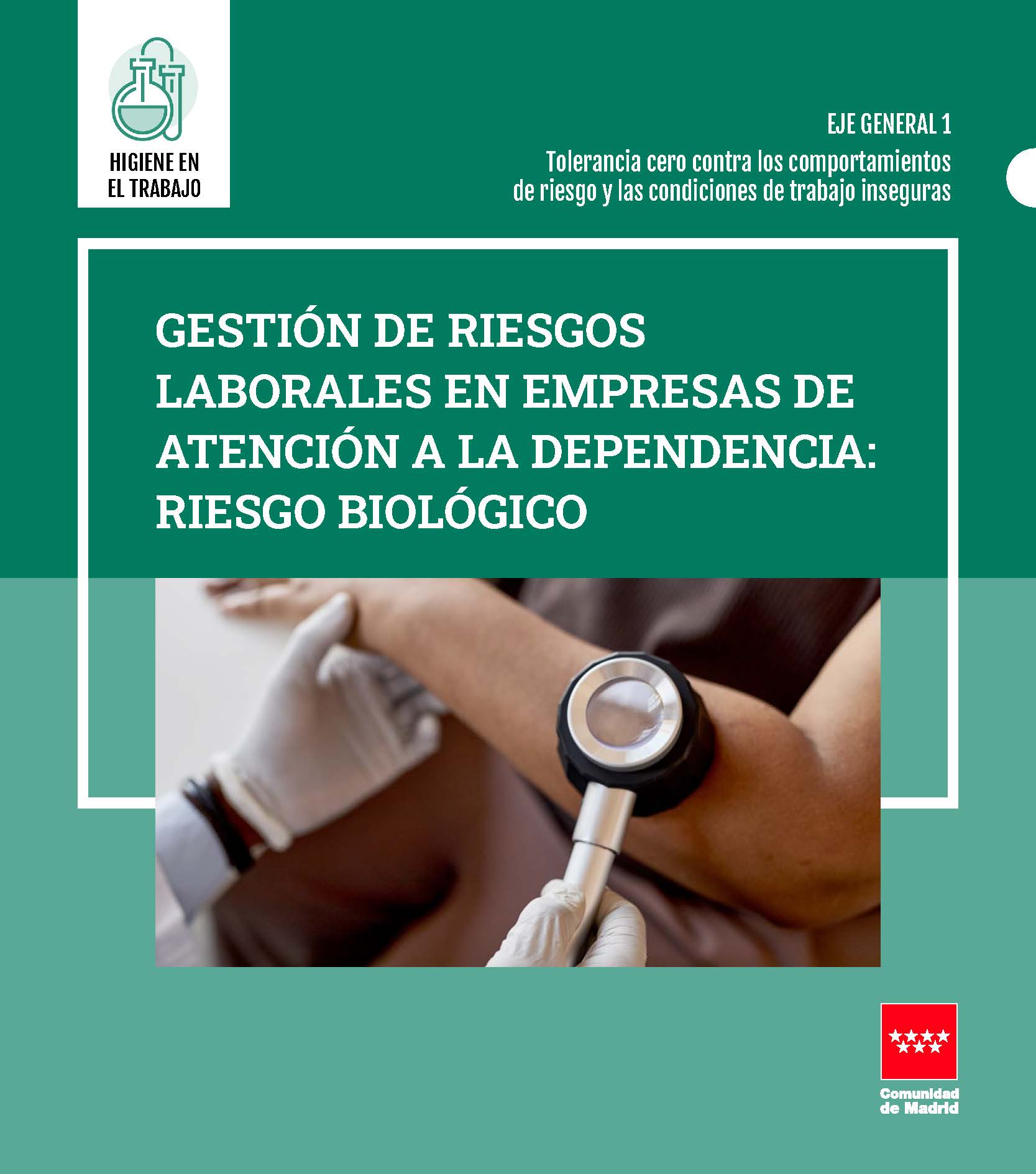 Portada de Gestión de riesgos laborales en empresas de atención a la dependencia y los cuidados: riesgo biológico 