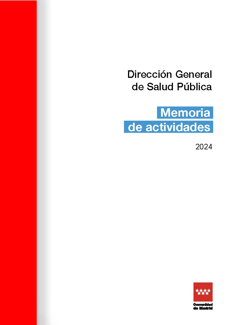 Portada de Memoria de Actividades. Dirección General de Salud Pública. 2024