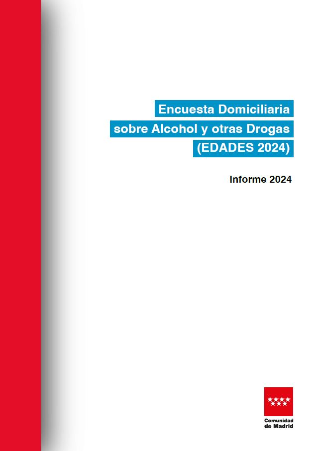 Portada de Encuesta Domiciliaria sobre alcohol y otras drogas en la Comunidad de Madrid. Año 2024