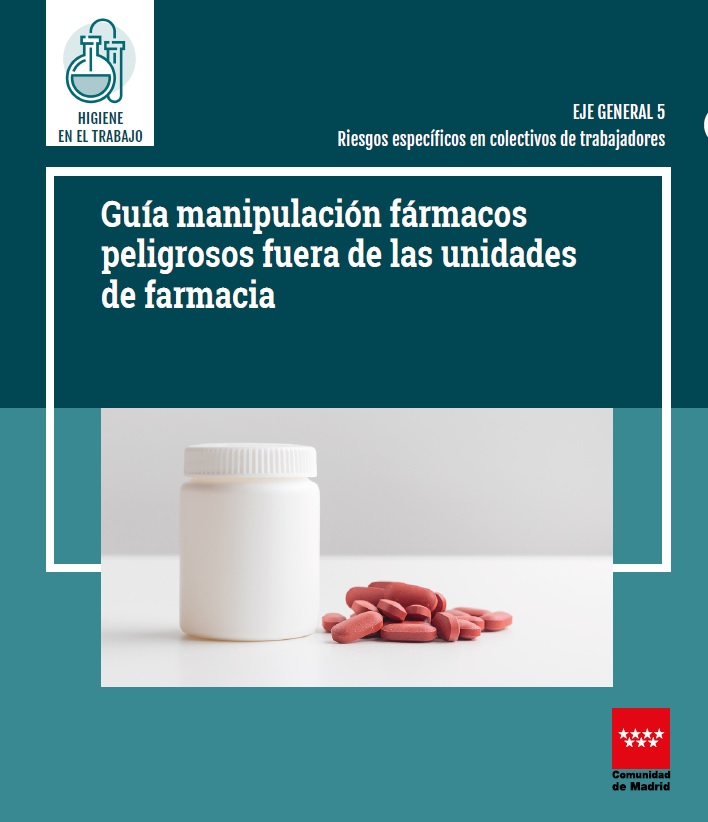 Portada de Guía manipulación fármacos peligrosos fuera de las unidades de farmacia