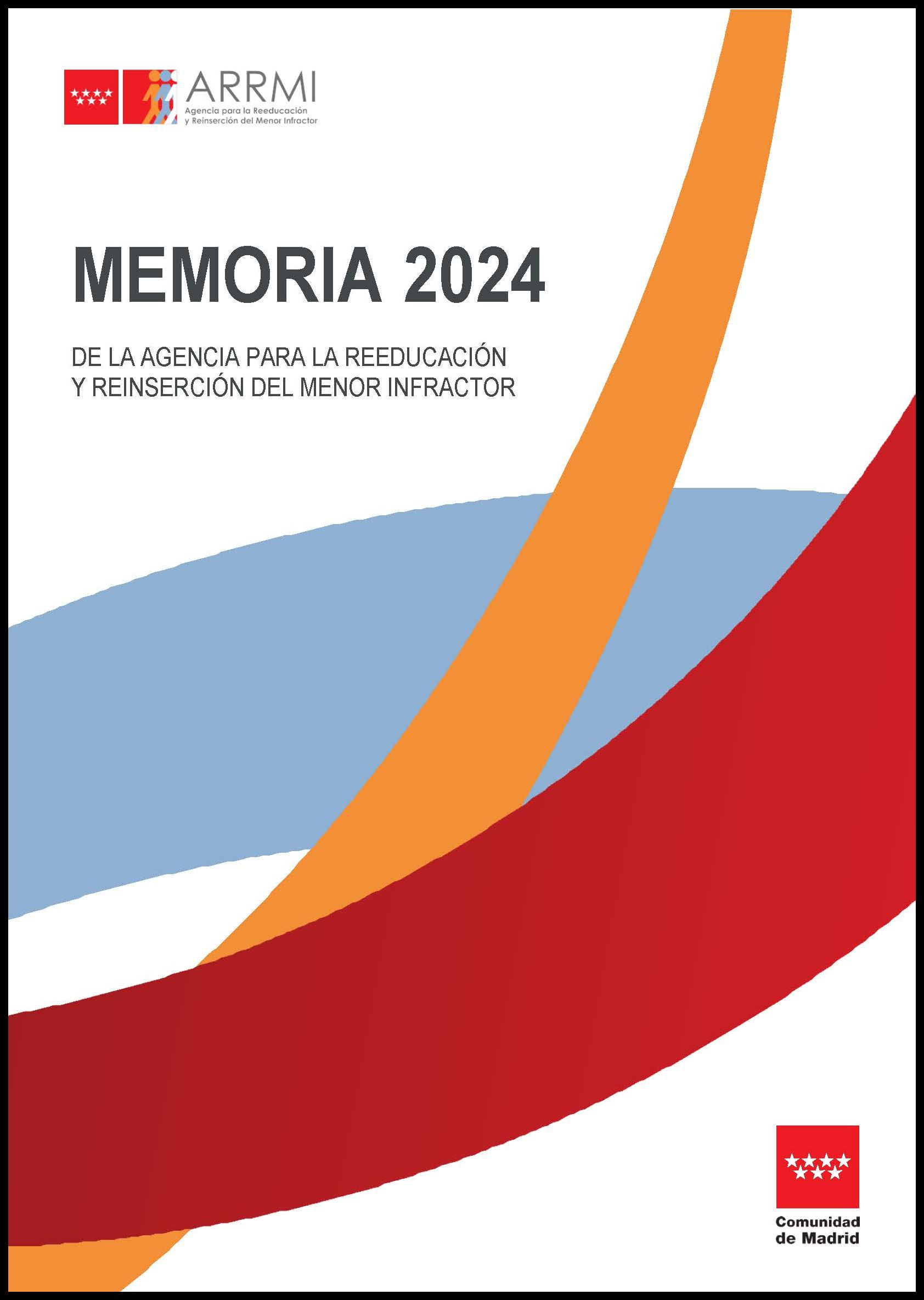 Portada de Memoria 2024 de la Agencia para la Reeducación y Reinserción del Menor Infractor