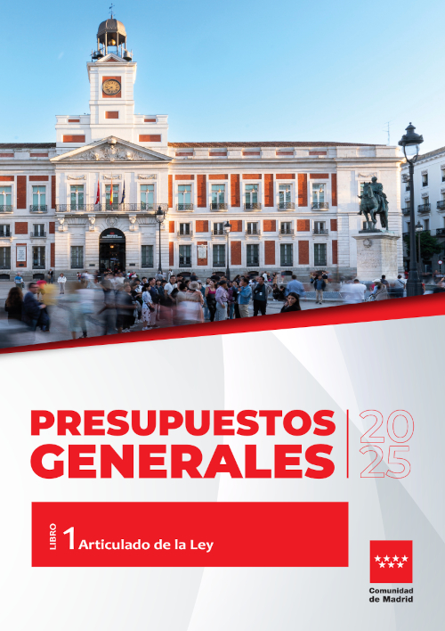 Portada de Presupuestos Generales de la Comunidad de Madrid 2025
