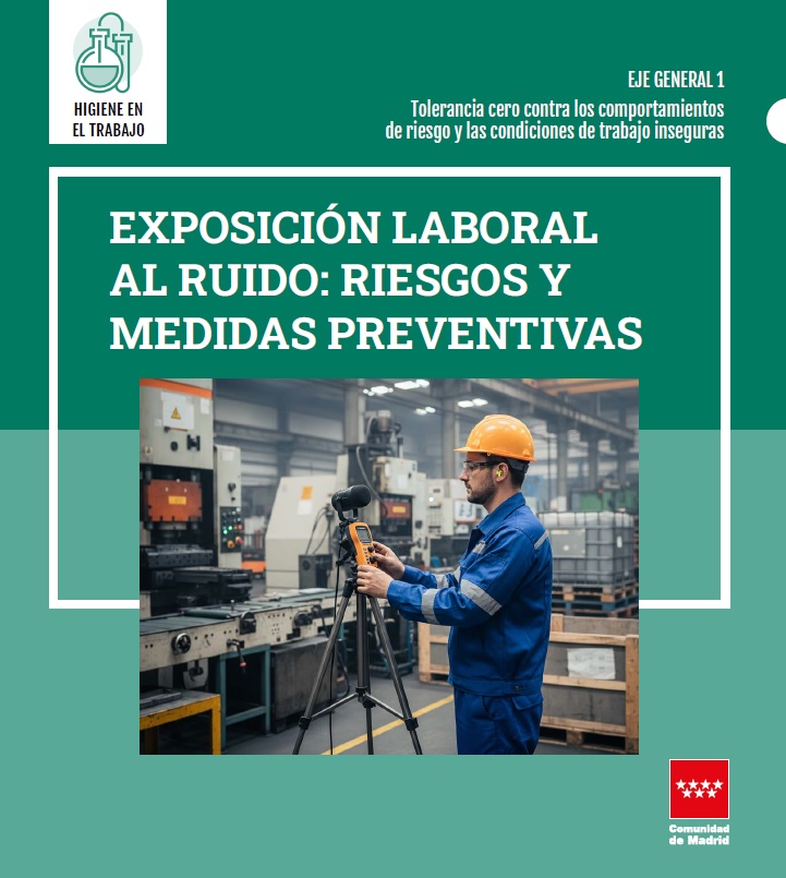 Portada de Exposición laboral al ruido: riesgos y medidas preventivas.  