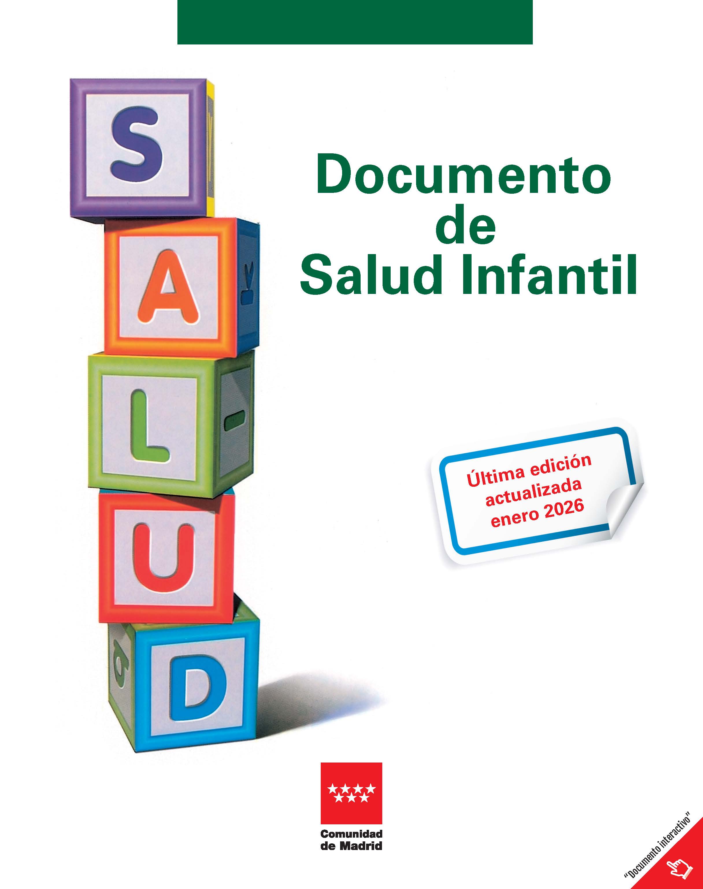 Portada de Documento de Salud Infantil (actualización enero 2026)