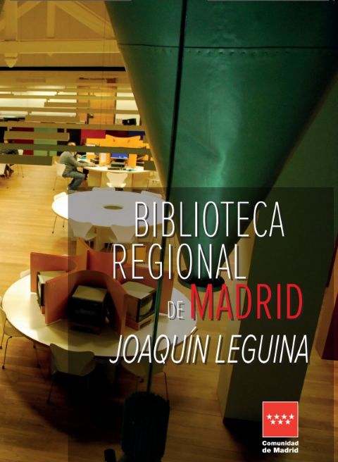 Portada de Biblioteca Regional de Madrid. Folleto extendido