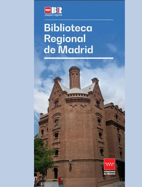Portada de Biblioteca Regional de Madrid. Folleto tríptico