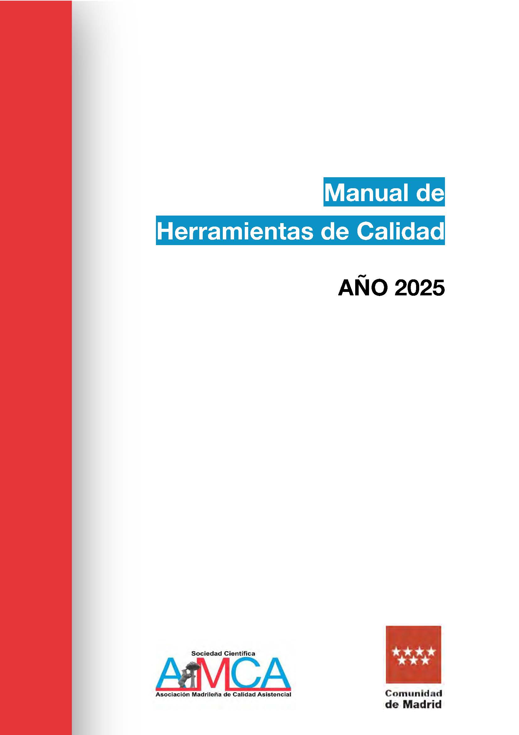 Portada de Manual de Herramientas de Calidad. Año 2025