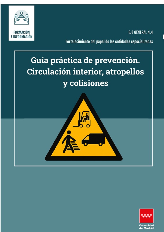 Portada de Guía práctica de prevención. Circulación interior, atropellos y colisiones.