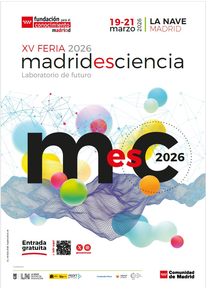 Portada de Feria Madrid es Ciencia, Madrid 2026 (cartel)