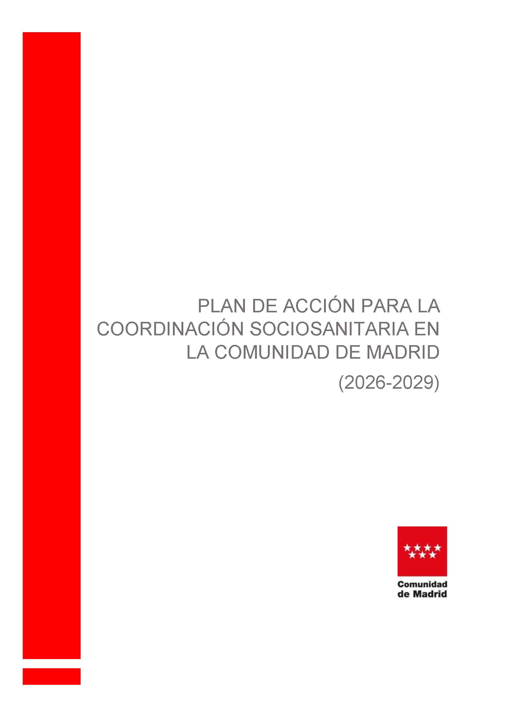 Portada de Plan de acción para la coordinación sociosanitaria en la Comunidad de Madrid (2026-2029)