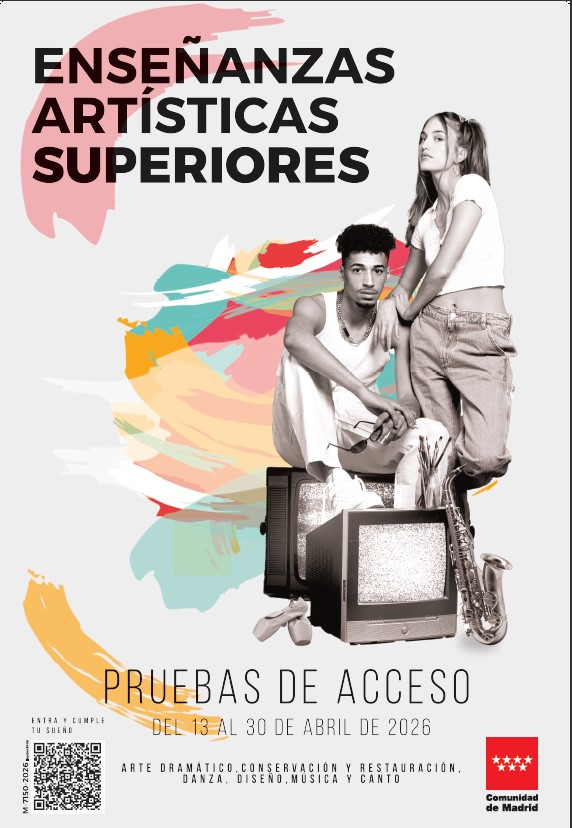 Portada de Pruebas de acceso a las enseñanzas artísticas superiores. Curso 2026-2027 