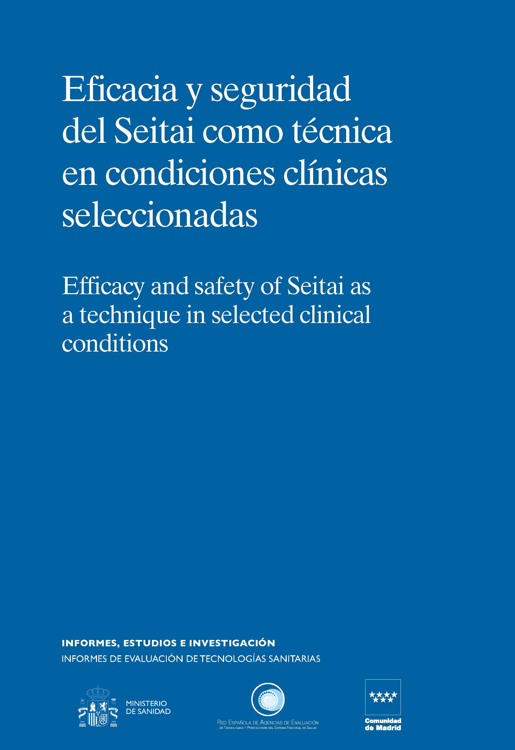 Portada de Eficacia y seguridad del Seitai como técnica en condiciones clínicas seleccionadas