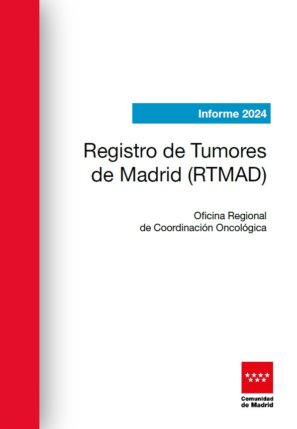 Portada de Registro de Tumores de Madrid (RTMAD). Informe 2024 (Oficina Regional de Coordinación Oncológica)