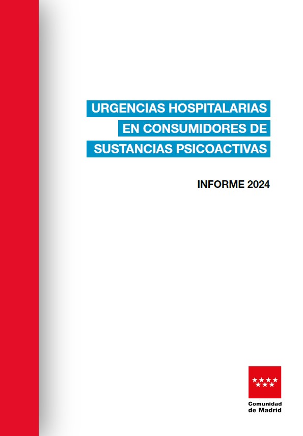 Portada de Urgencias hospitalarias en consumidores de sustancias psicoactivas. Informe 2024