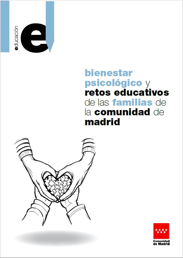 Portada de la publicación Bienestar psicológico y retos educativos de las familias de la Comunidad de Madrid