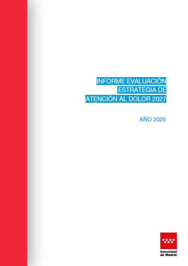 Portada de la publicación Informe Evaluación Estrategia de Atención al Dolor 2027. Año 2025