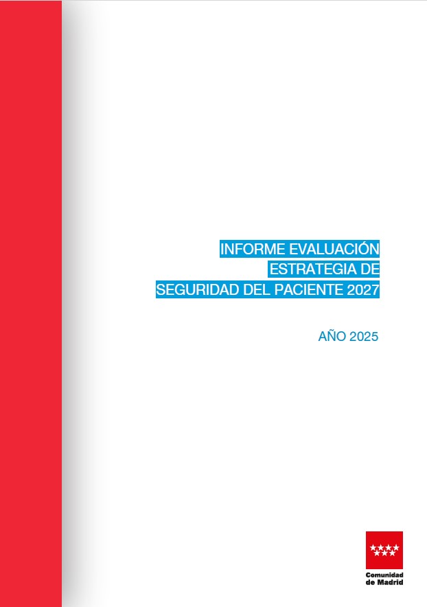 Portada de la publicación Informe Evaluación Estrategia de Seguridad del Paciente 2027. Año 2025