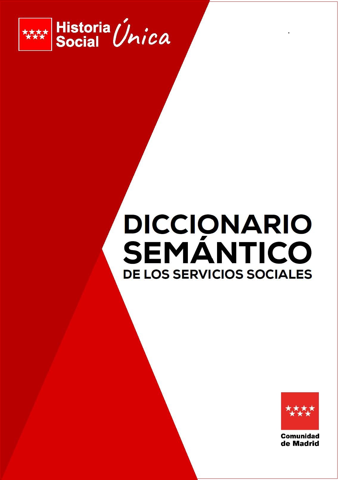 Portada de la publicación Diccionario semántico de los servicios sociales de la Comunidad de Madrid