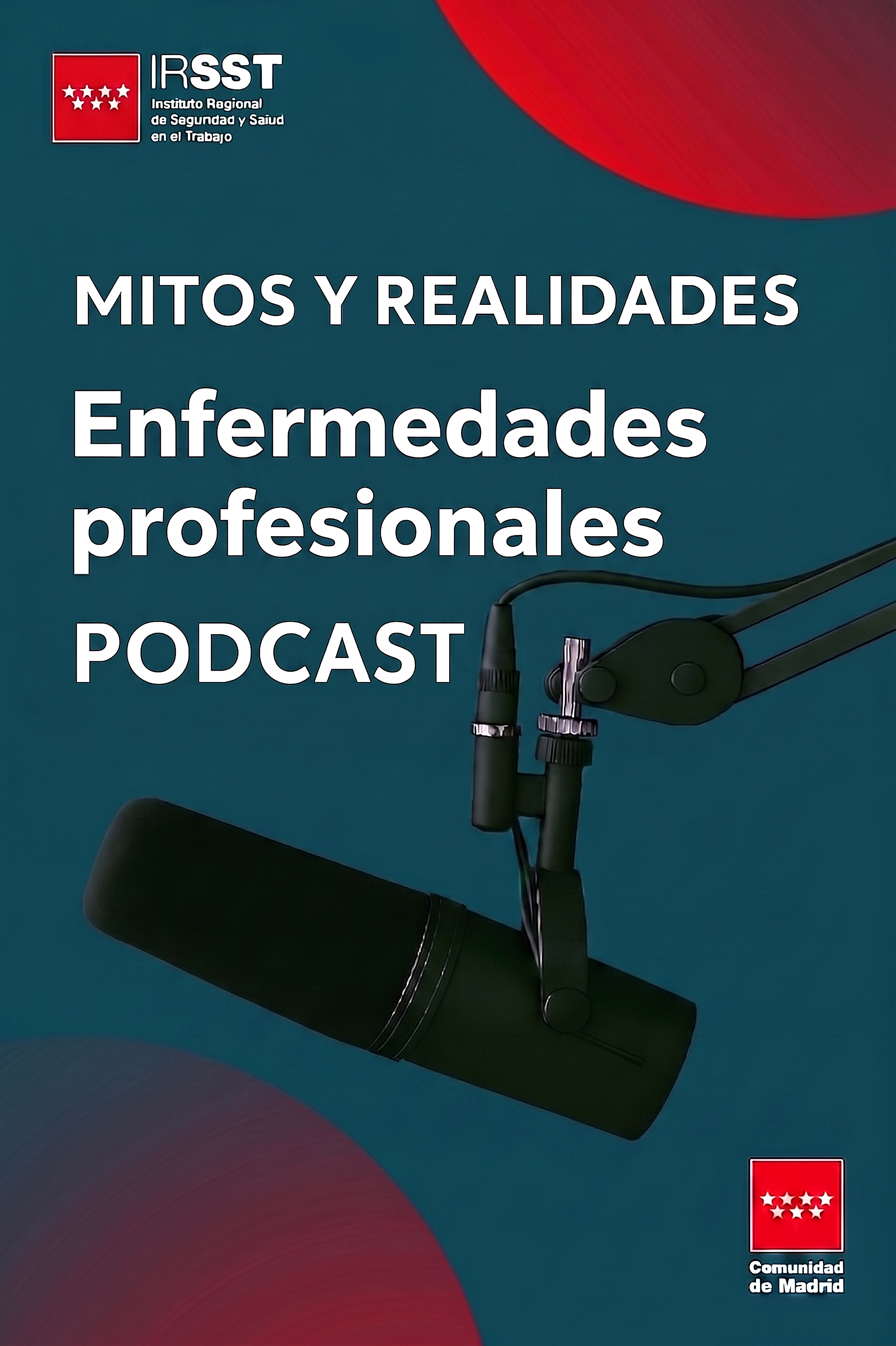 Portada de la publicación Mitos y realidades Enfermedades-profesionales. Podcast