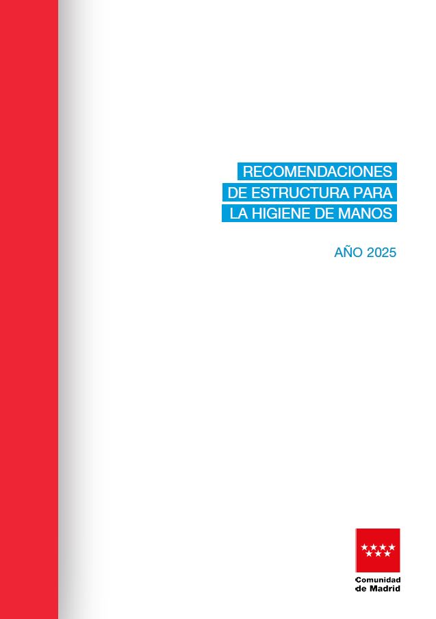 Portada de la publicación Recomendaciones para la estructura de Higiene de Manos. Año 2025 