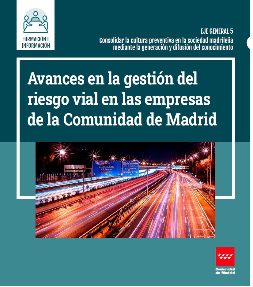 Portada de la publicación Avances en la gestión del riesgo vial en las empresas de la Comunidad de Madrid