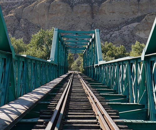 Iron bridge more than 100 years old